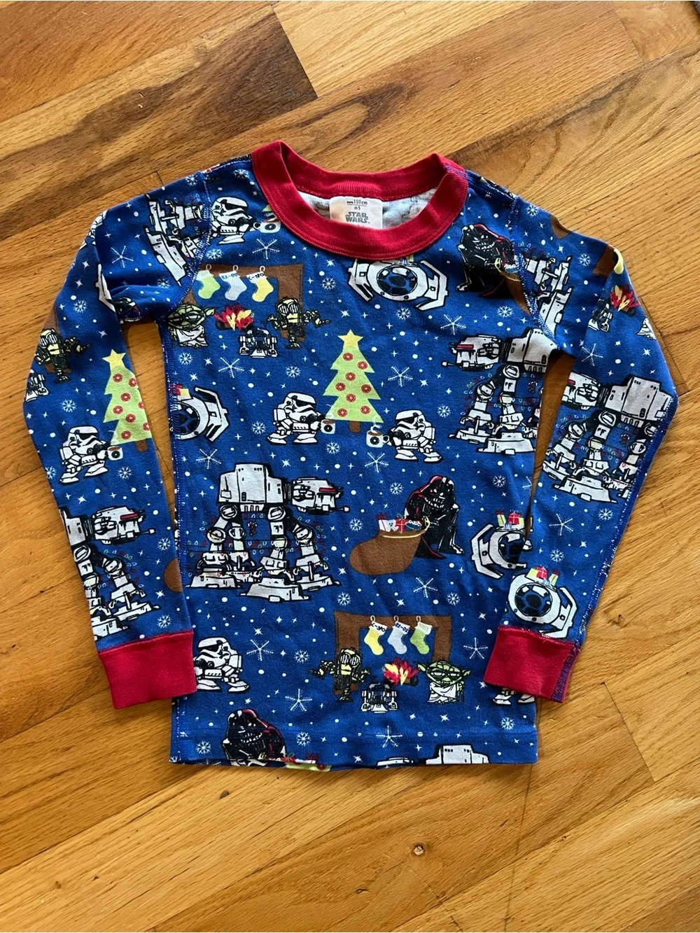 Hanna Andersson Star Wars Organic Cotton Christmas Pajama PJs Set Size 5
